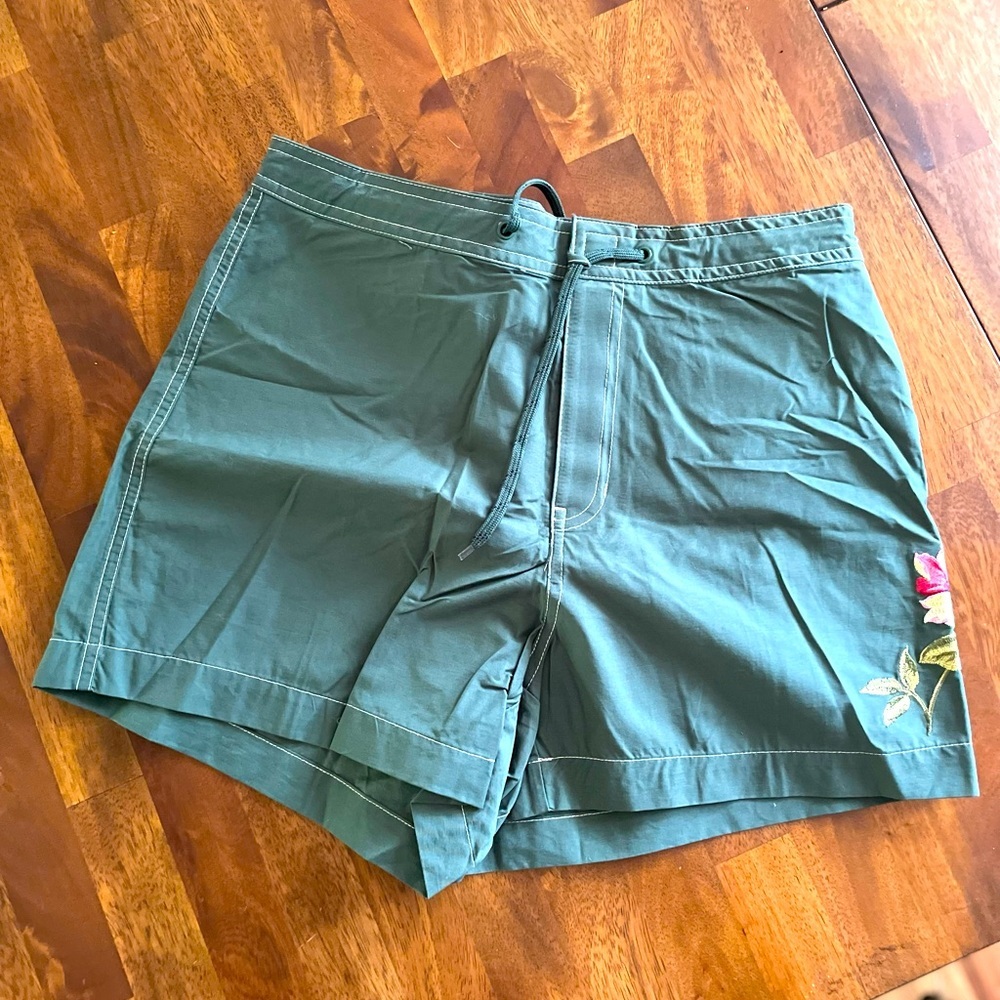 Brand new, green lake/beach shorts